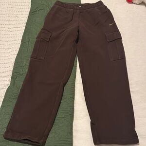 BROWN TNA FLEECE SWEATPANTS